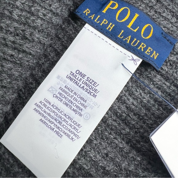 Polo Ralph Lauren POLO SCRIPT RL SKI CLUB PATCH Design Cuffed Beanie - Picture 13 of 13